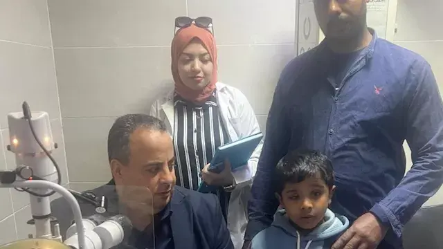 بعد نشر مصراوي.. محافظ المنوفية يتدخل لإنقاذ طفل من فقدان البصر