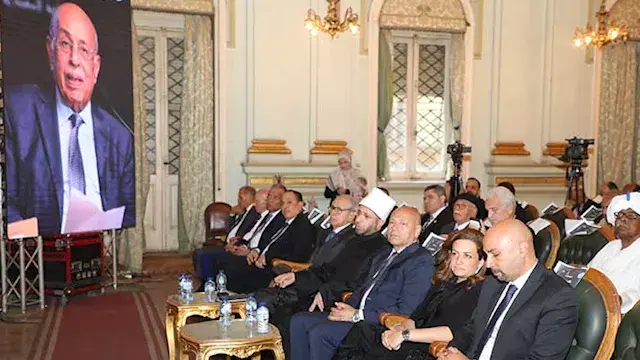 8 صور من حفل تأبين الدكتور مفيد شهاب بالجمعية المصرية للقانون الدولي