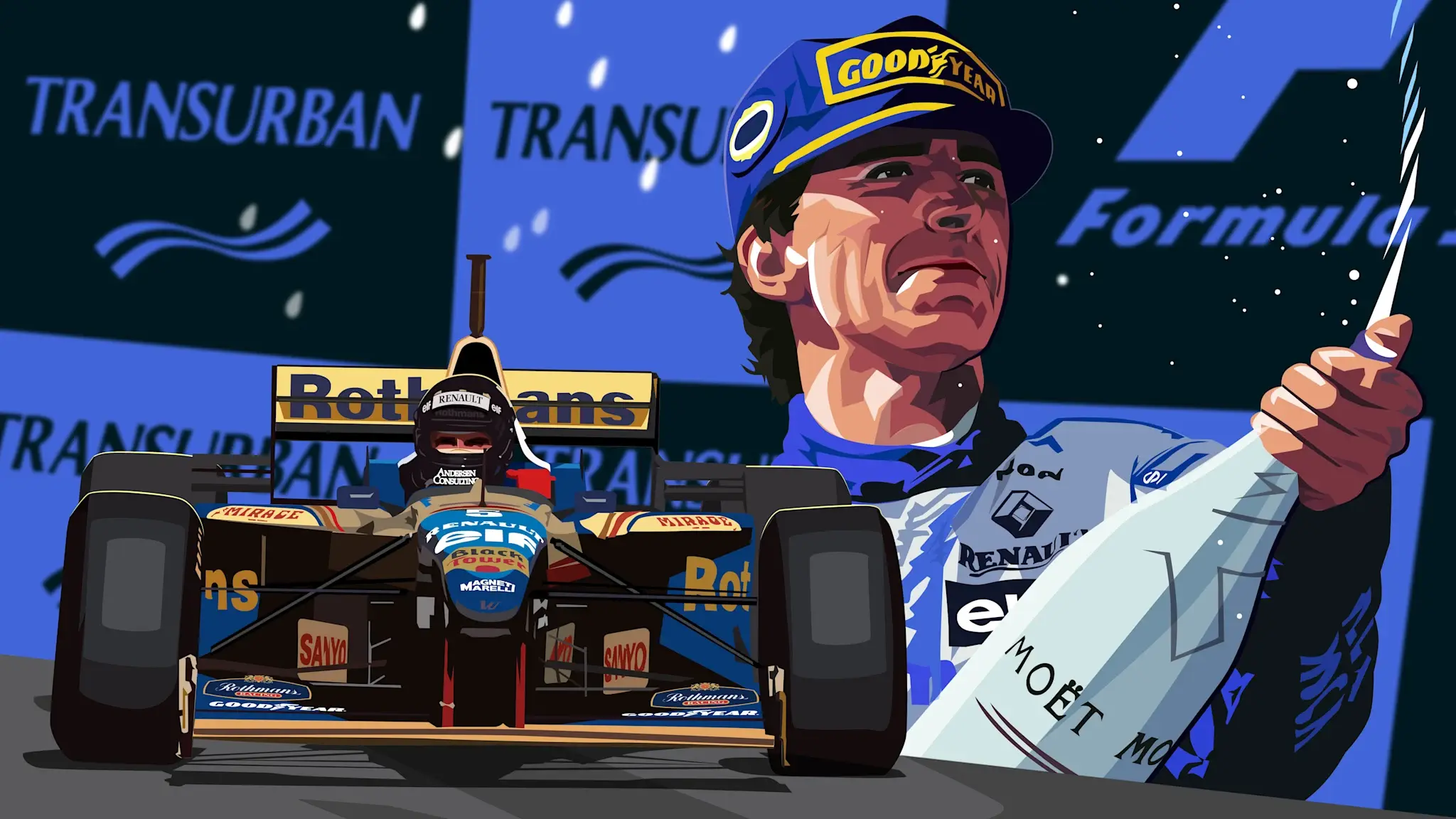 Damon Hill's 1996 title-winnin...