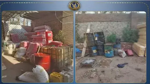 ضبط مصنع غير مرخص لتعبئة زيوت السيارات المغشوشة في البدرشين