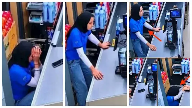 تحقق: هل فيديو بكاء كاشيرة في...
