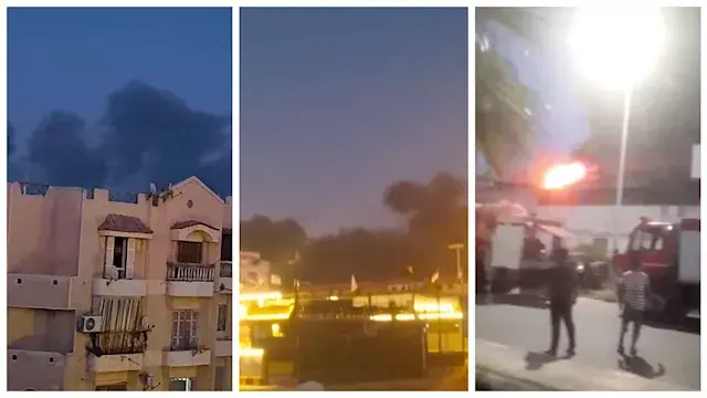 جهود مكثفة لإخماد حريق مصنع أث...