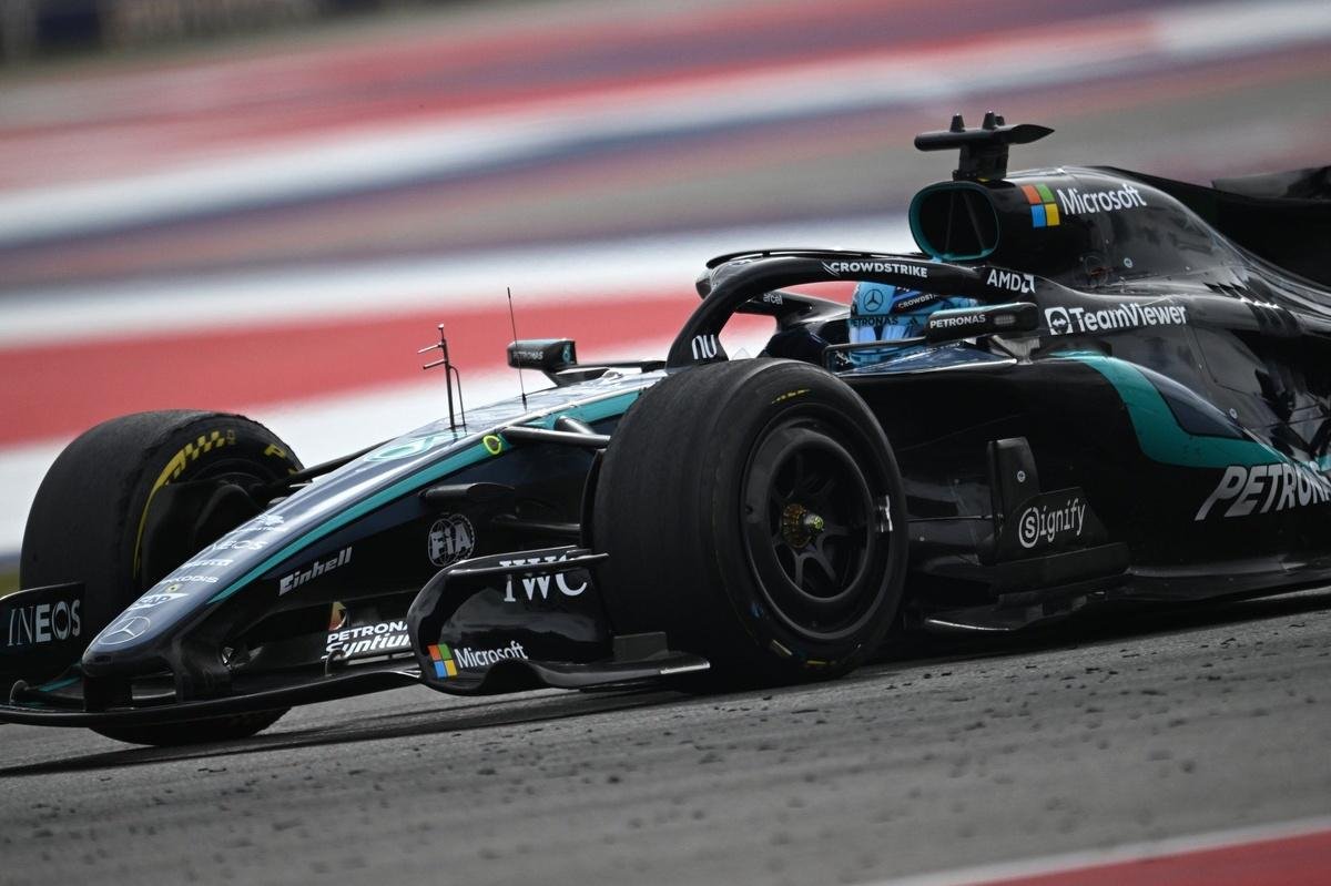 George Russell confused by lack of pace at F1 US GP despite upgraded W17