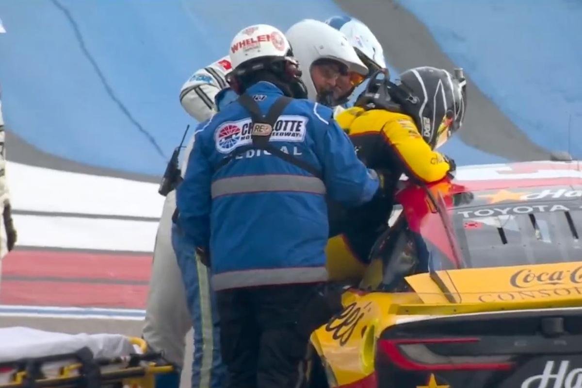 Bubba Wallace, Alex Bowman uninjured after vicious crash in Charlotte NASCAR Cup race