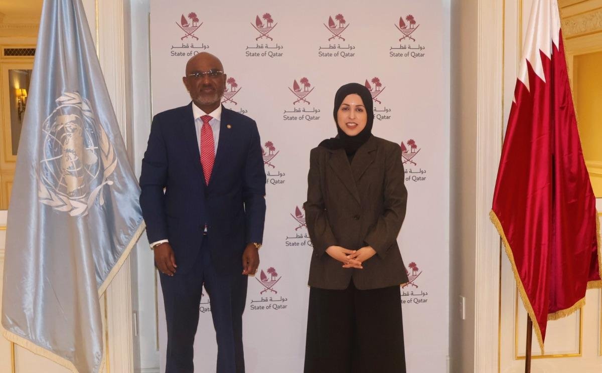 المندوب الدائم لدولة قطر لدى الأمم المتحدة تجتمع مع وزير خارجية أوغندا
