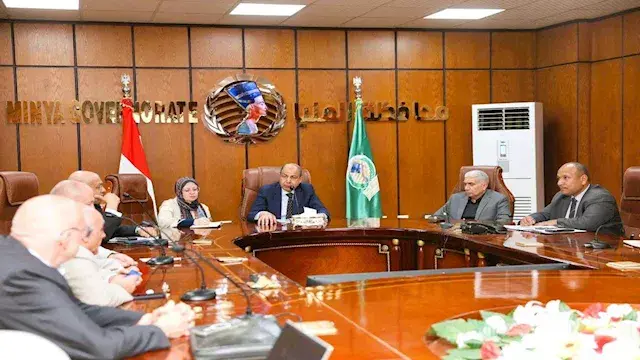 محافظ المنيا يبحث مع وفد "دريكسلماير" الألمانية إنشاء مصنع لإنتاج ضفائر السيارات