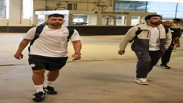 10 صور لوصول لاعبي منتخب مصر ل...