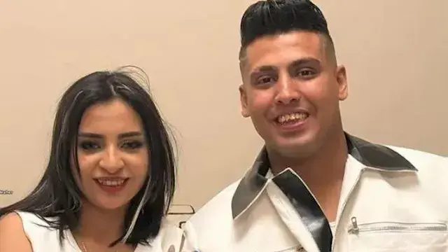 الصور الأولى من عقد قران حفيدة شعبان عبدالرحيم على كروان مشاكل