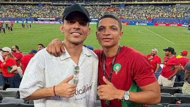بن شرقي يساند منتخب المغرب في...