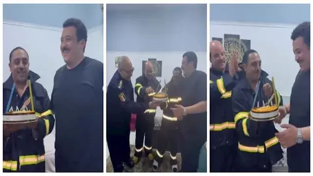 بيومي فؤاد وأوس أوس يحتفلان بع...