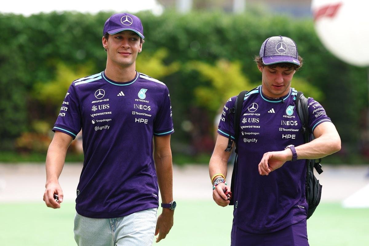 George Russell: "No-brainer" to run previous car as Mercedes splits specifications for Singapore