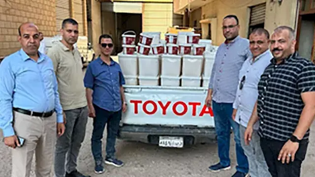 التموين يداهم مصنعاً بالفيوم ويضبط 1150 كيلو جبنة فاسدة ببيانات مزورة -صور