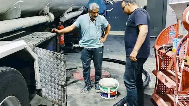 ضبط 20 طن وقود مغشوش قبل تداول...
