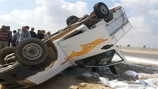 انقلاب ربع نقل بالمريوطية.. إص...