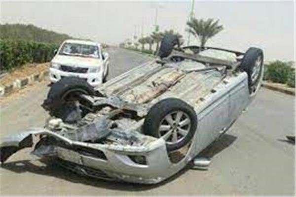 إصابة 7 أشخاص إثر انقلاب سيارة...