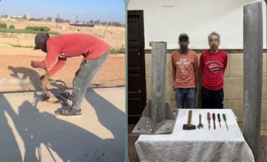 القبض على متهم بسرقة حديد أعمد...